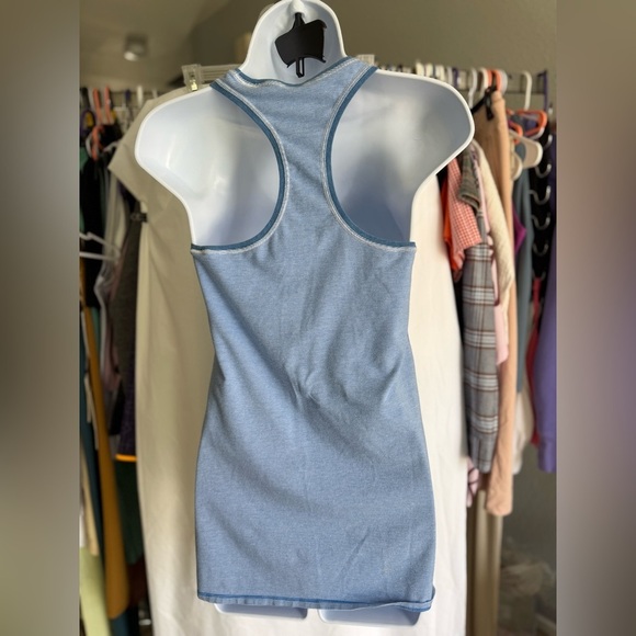 Lululemon Every Yogi Tank Wee Stripe White Porcelaine / Heathered Porcelaine Sz8 - Picture 5 of 11